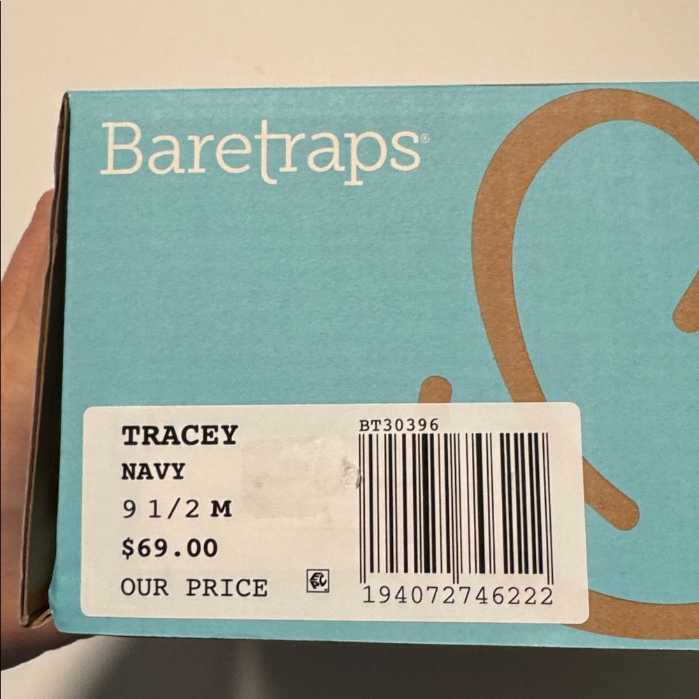 Baretraps Comfort Sandals Womens 9.5 Navy Tracey - Picture 6 of 6